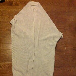 Oversized Grey chunky knit sweater cardigan shrug